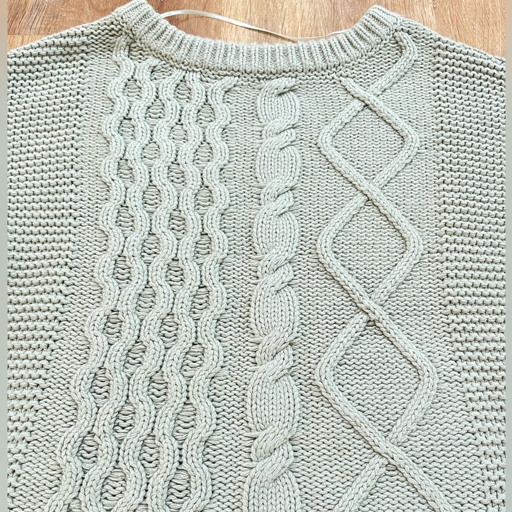 Free People Dream Cable Crew Pull Over Sweater // Small - Picture 7 of 10